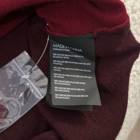 Club Monaco Wool Alpaca Blend Red Sweater Dress L - Picture 3 of 3